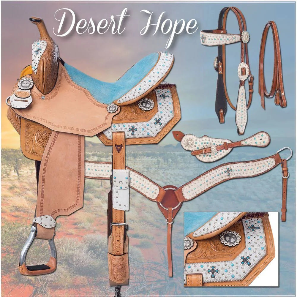 Silver Royal Desert Hope Barrel Saddle Package M10800