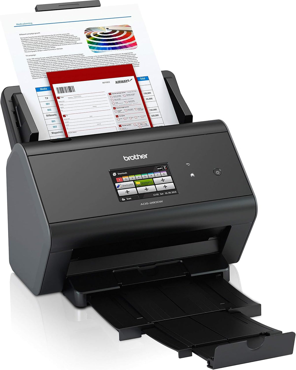 Wireless Document Scanner with Color Touchscreen Y307