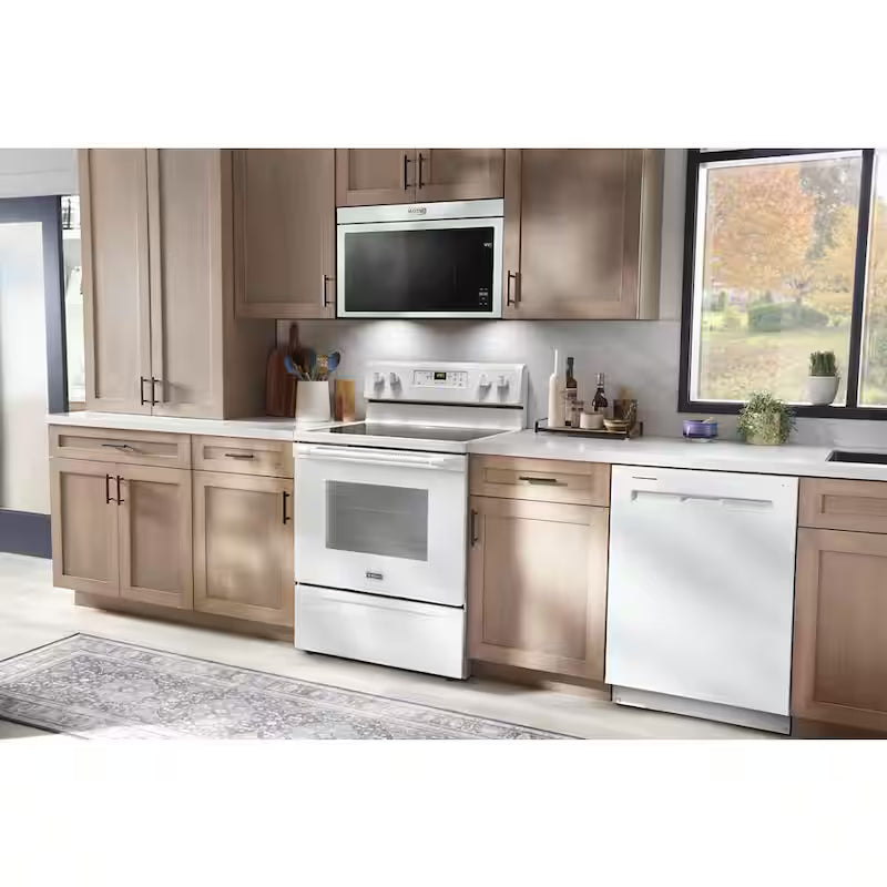 White 1000-Watt Over the Range Microwave H384