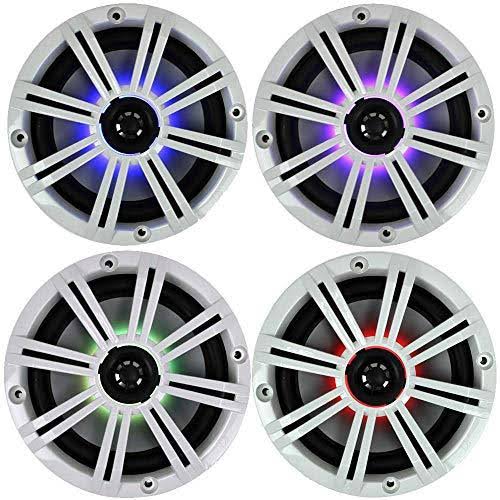 6.5x22 390W LED Marine Audio Coaxial Speakers Z147