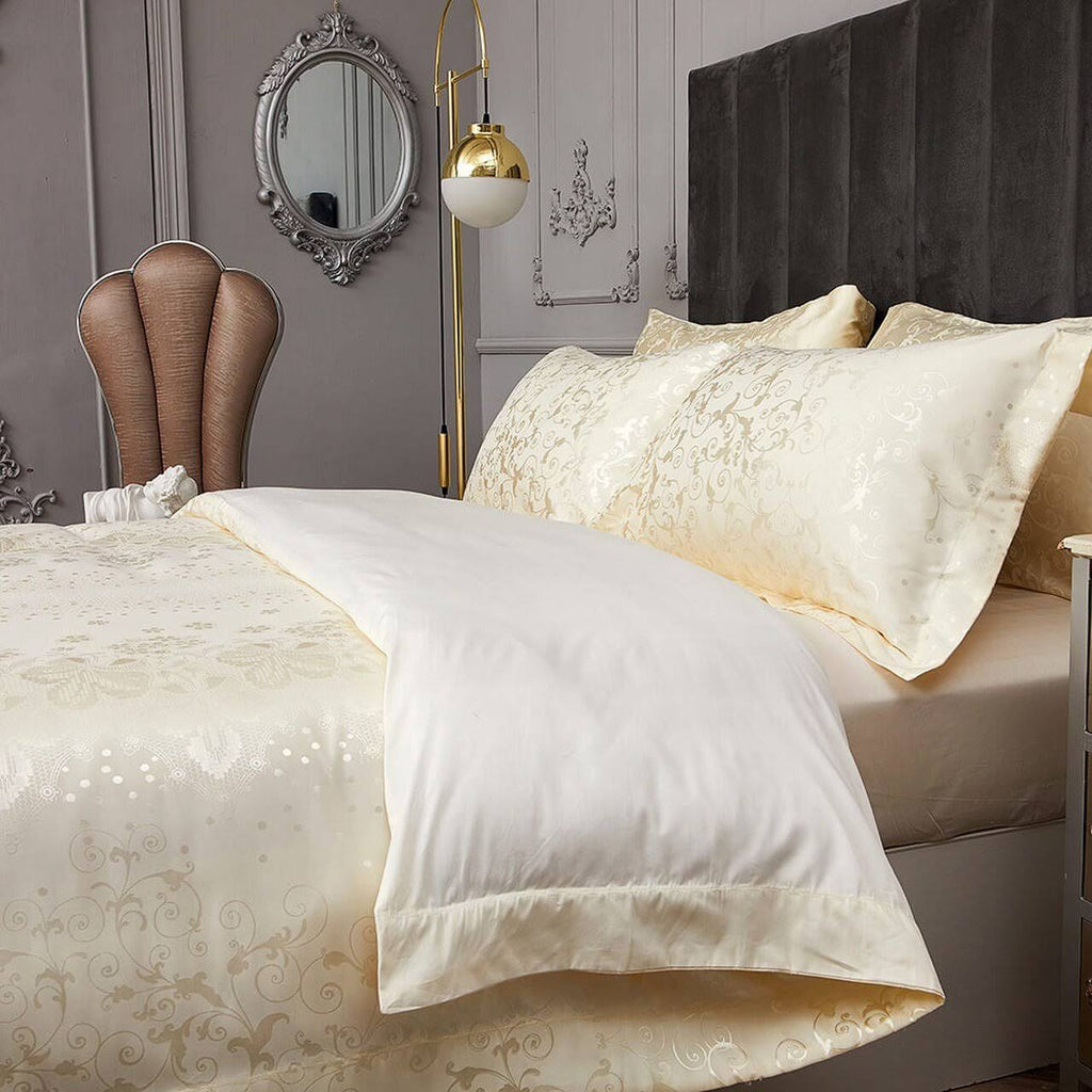Queen Size 6 Piece Jacquard Duvet Cover Set M69882