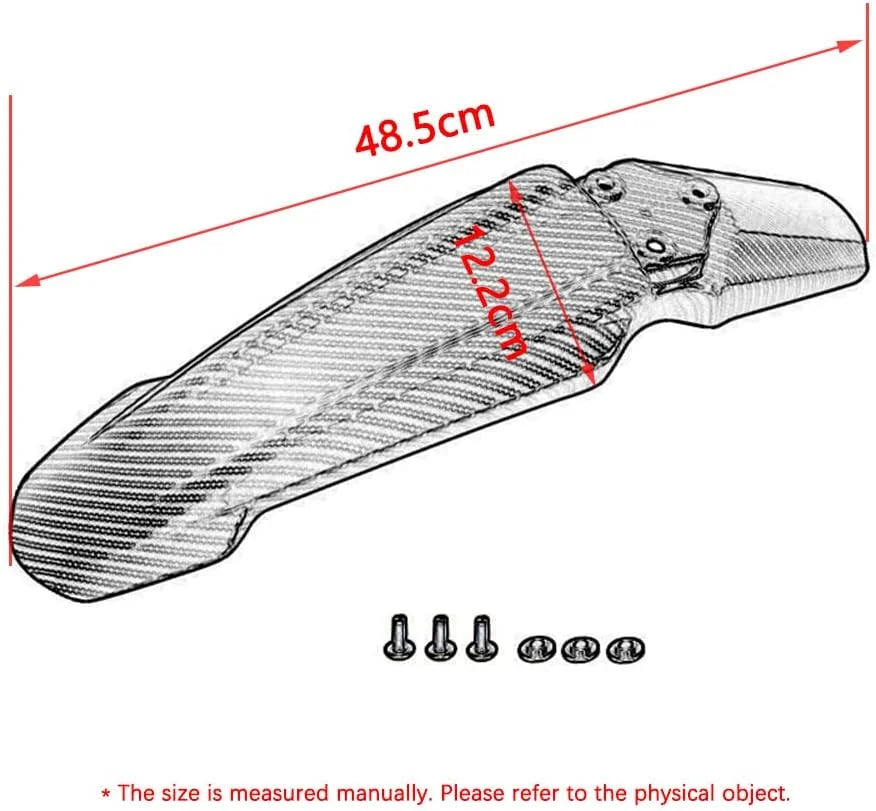 Imitation Carbon Fiber Front Fender Motorcycle Mudguards Protector J22167