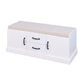 White Storage Bench with 2 Drawers G11462