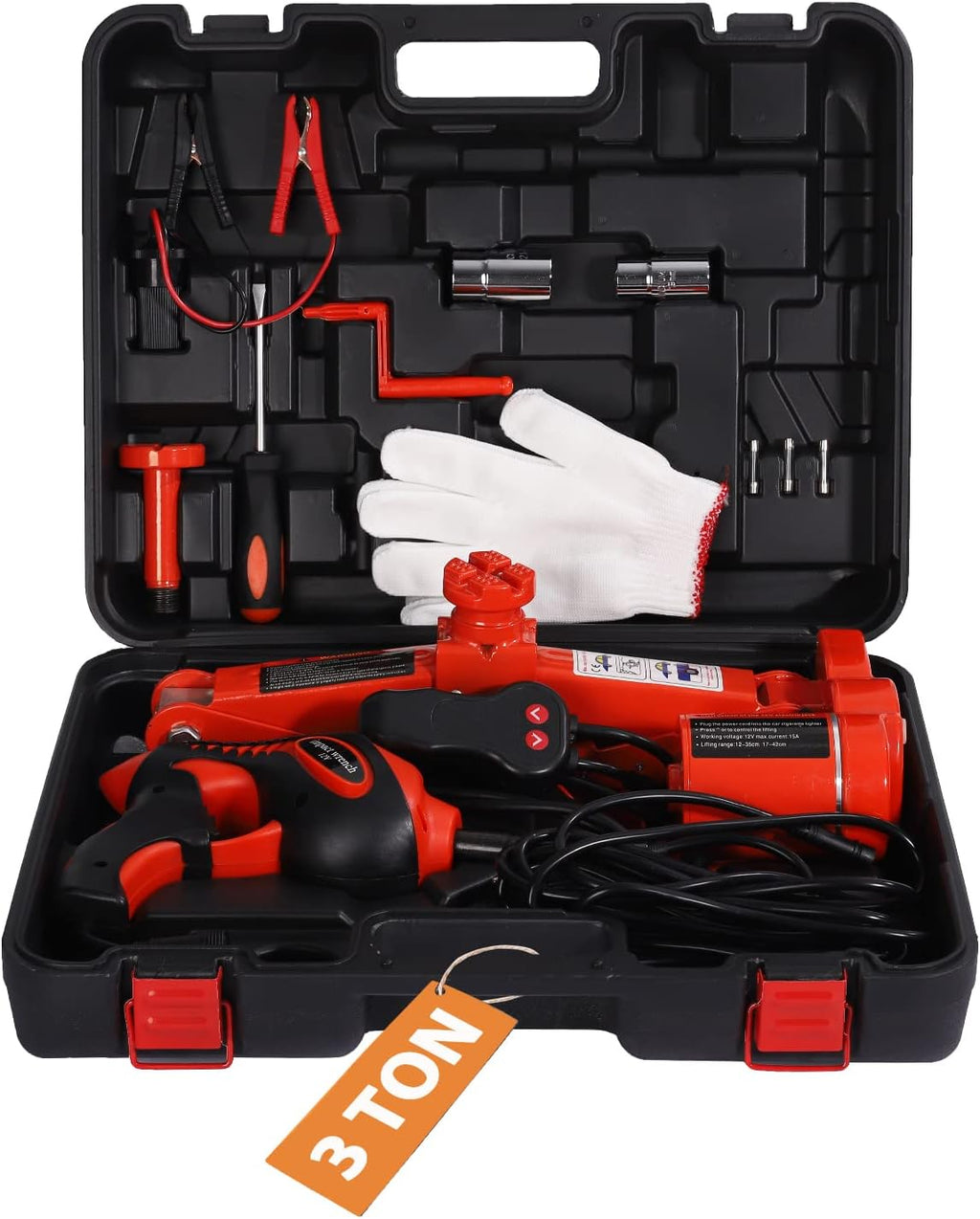 3 Ton 12V Portable Electric Car Jack Pack of 2 V32047