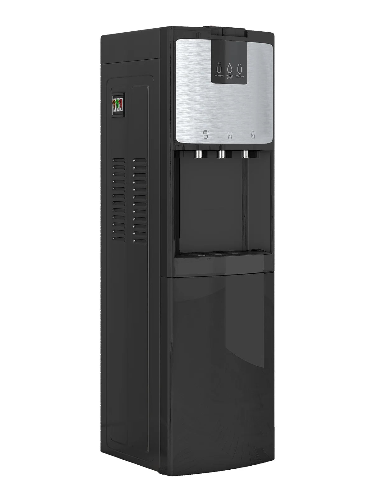 Bottom Loading Water Dispenser, Hot/Cold/Room Temperature, 3 or 5 Gallon, Black N2840
