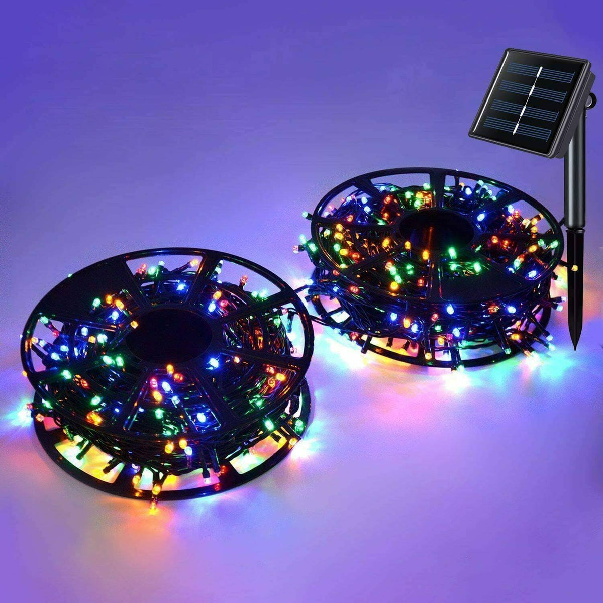 600LED Solar Christmas Lights Outdoor Waterproof 206.7ft 8 Modes G9048