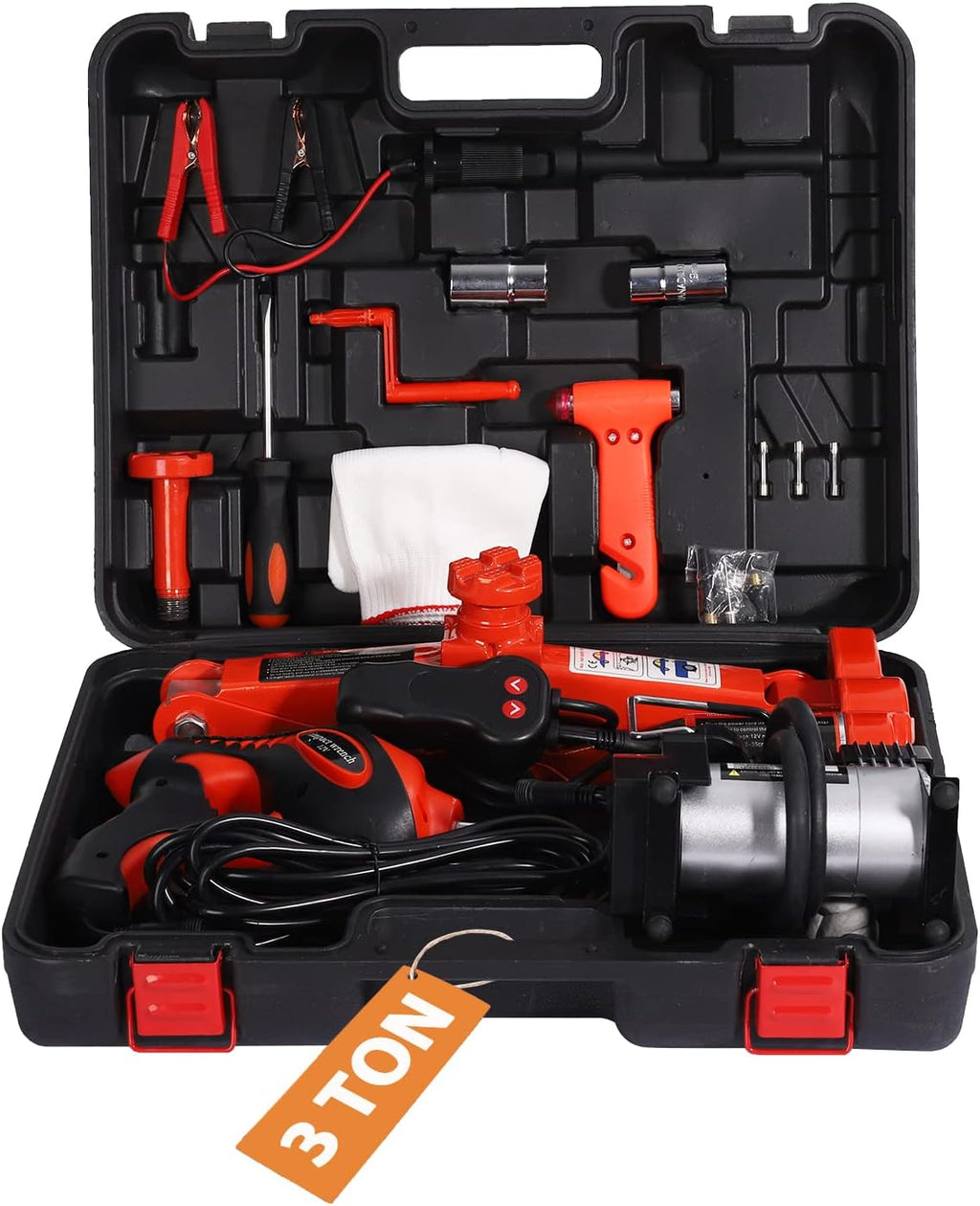 3 Ton 12V Portable Electric Car Jack Pack of 2 V32047