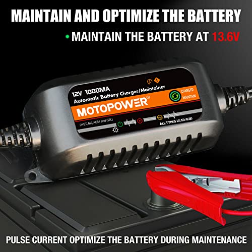 12V 1000mA Automatic Battery Charger T876