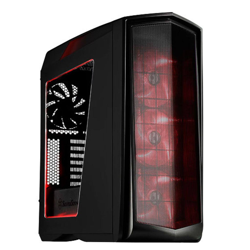 ATX Computer Case Titanium with Red LED D425
