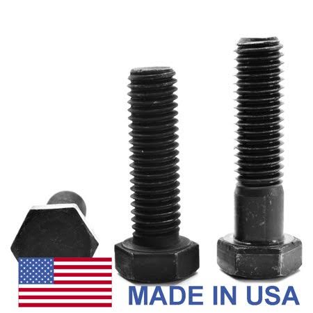 5/8 inch-11 x 4 inch Coarse Thread Grade 8 Hex Cap Screw Bolt USA Alloy Steel Black Oxide Pk 90 D8693