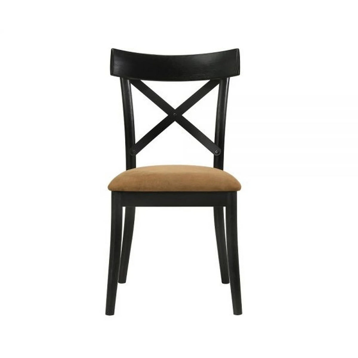 Brown and Black Dining Chair, Set of 2 P32982