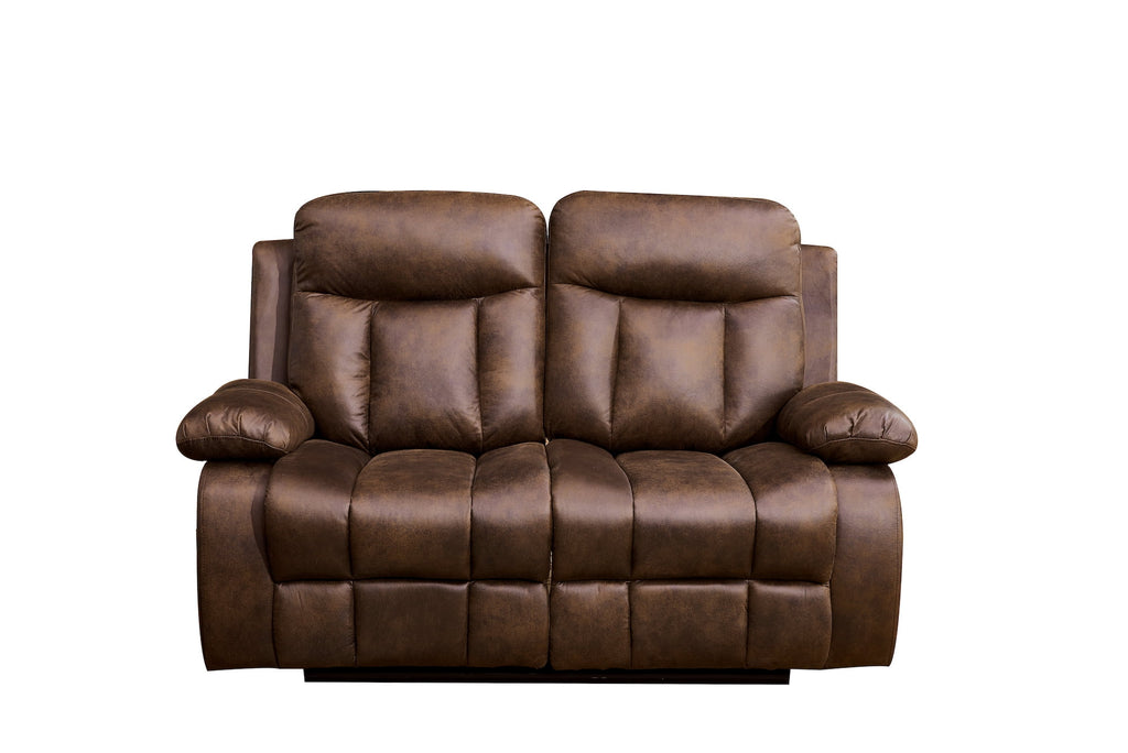 Microfiber Reclining Sofa and Loveseat E6380