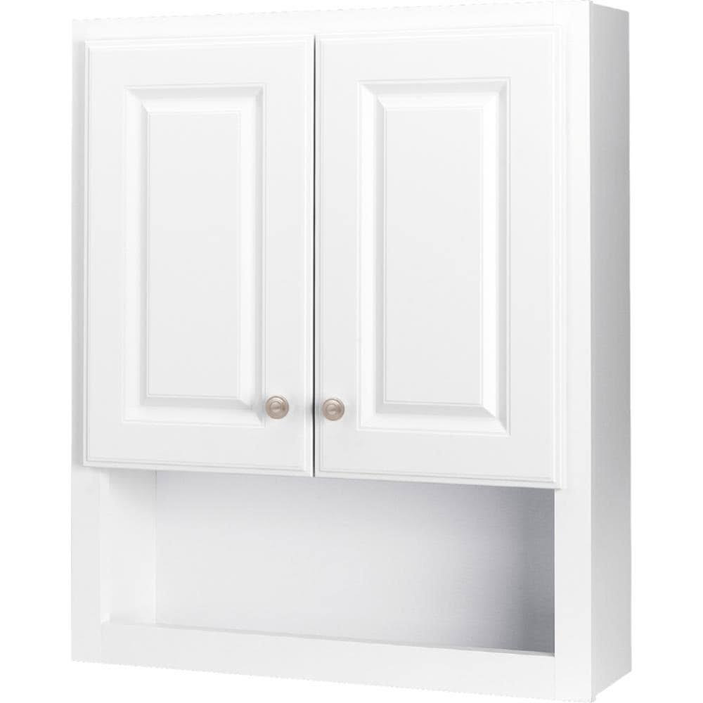 White Bathroom Wall Cabinet Q31693