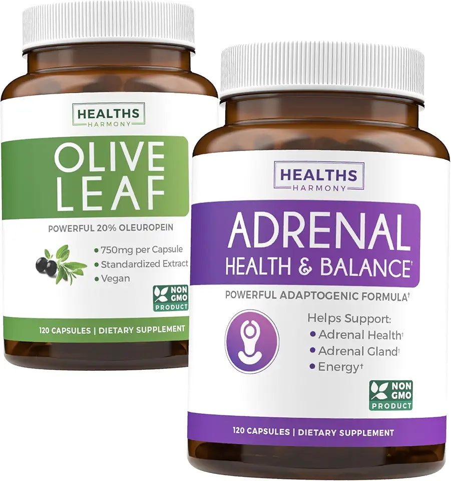 Olive Leaf Extract & Adrenal Support 240 Capsules B671059