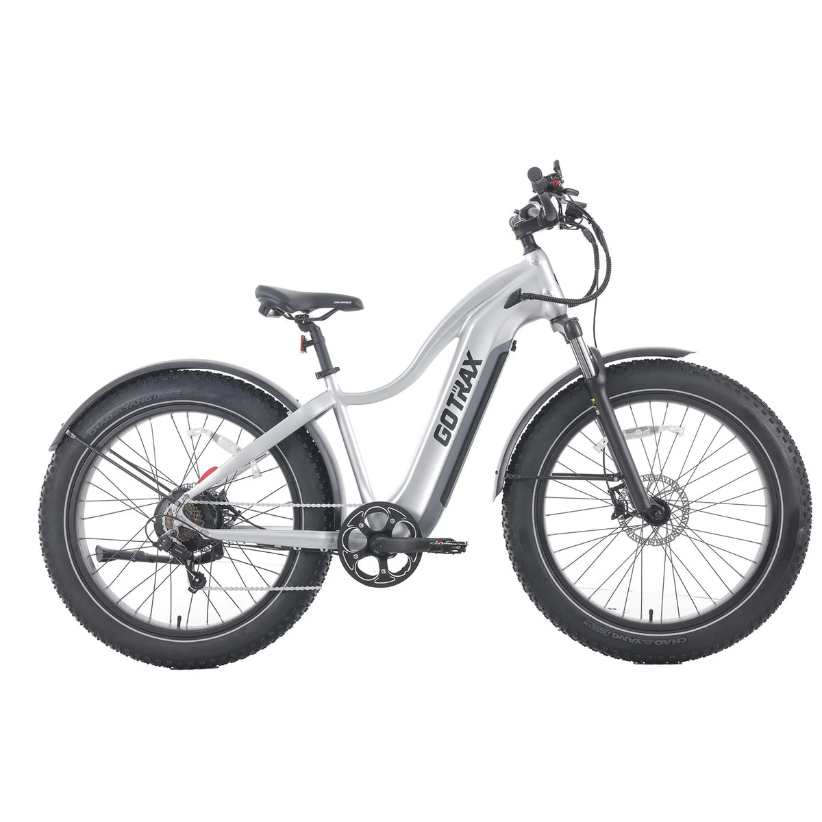 Silver 750W 48V 26" x 4" Fat Tire Electric Mountain Bike H790