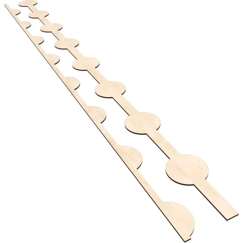 Adjustable Wood Decorative Slat Wall Panel Kit, Birch L953962