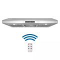 36 in. 500 CFM Ducted Under Cabinet Range Hood with Digital Touch Display and LED Lights in Stainless Steel P3386