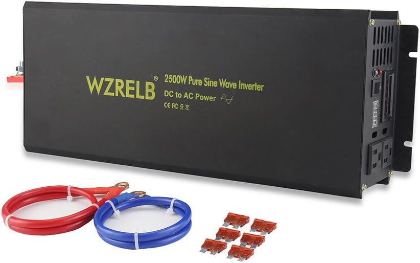 2500W Pure Sine Wave Solar Power Inverter 24V DC to 120V AC P274058