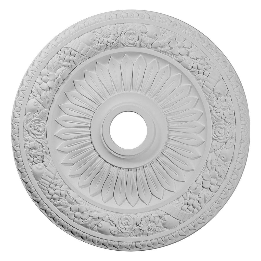 Hand-Painted Brushed Mahogany Ceiling Medallion P1571