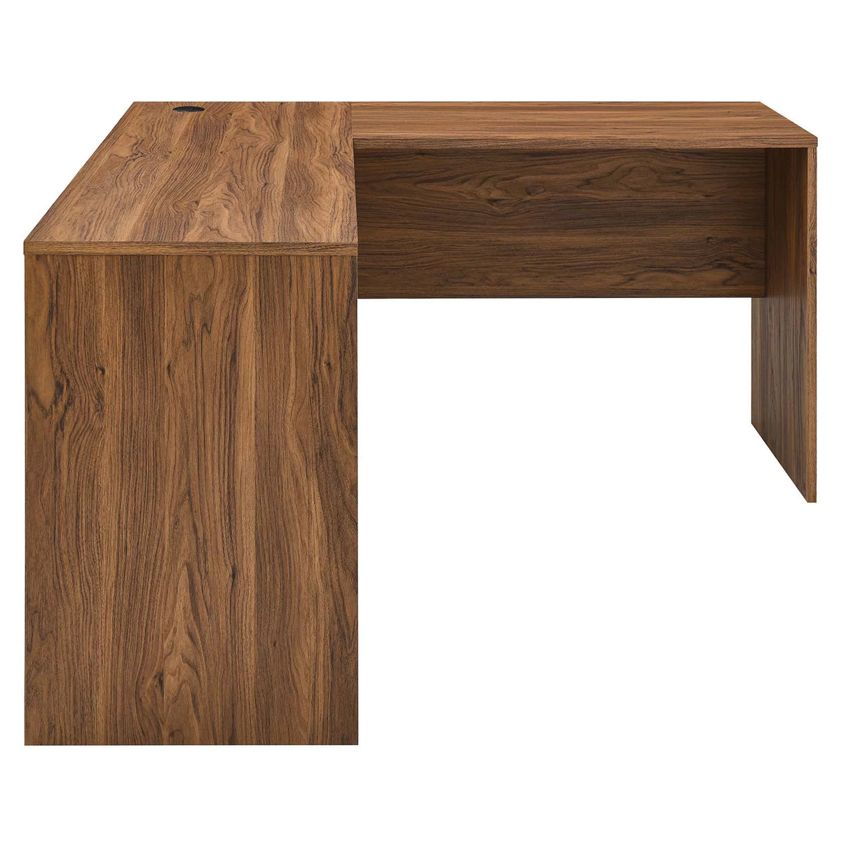 White Walnut Wood Computer Desk Cabinet G9820