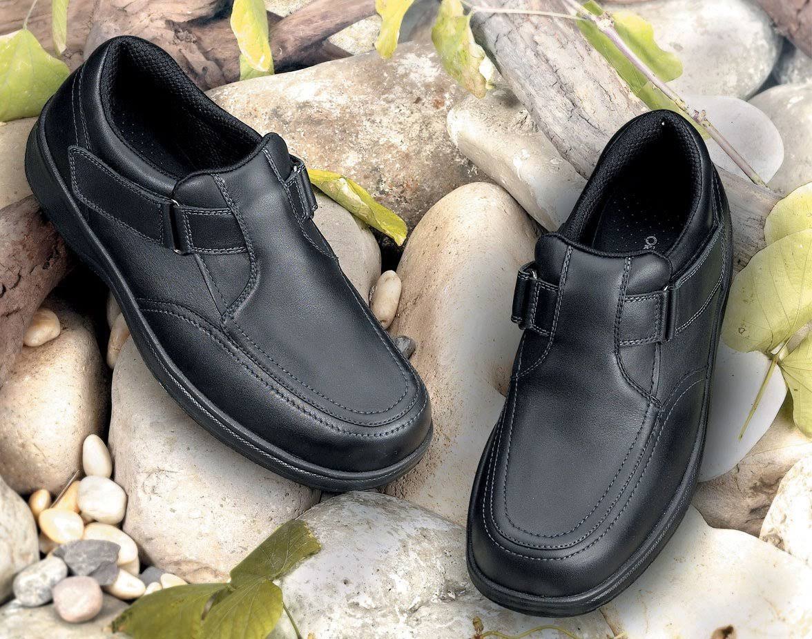 Black Leather Shoes N618