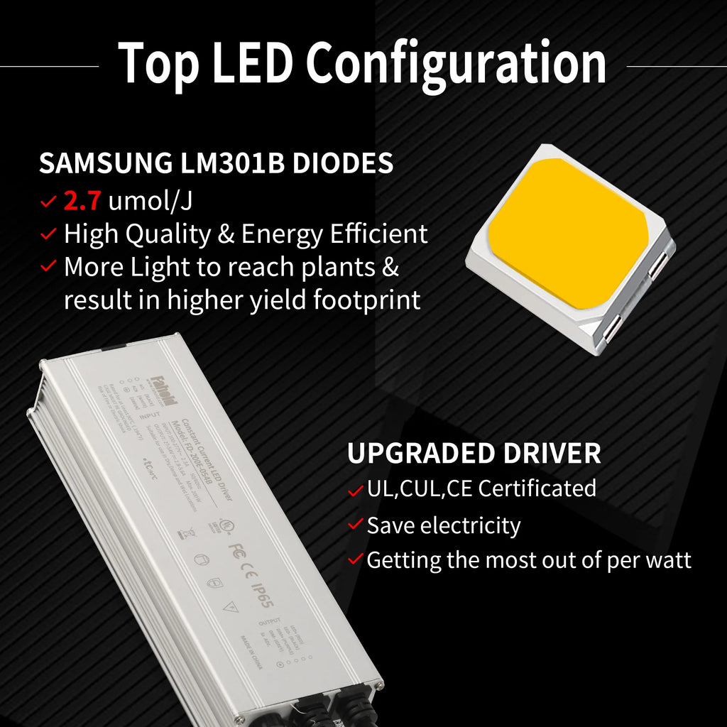 2000W LED Grow Light Full Spectrum Growing Lamp J3126