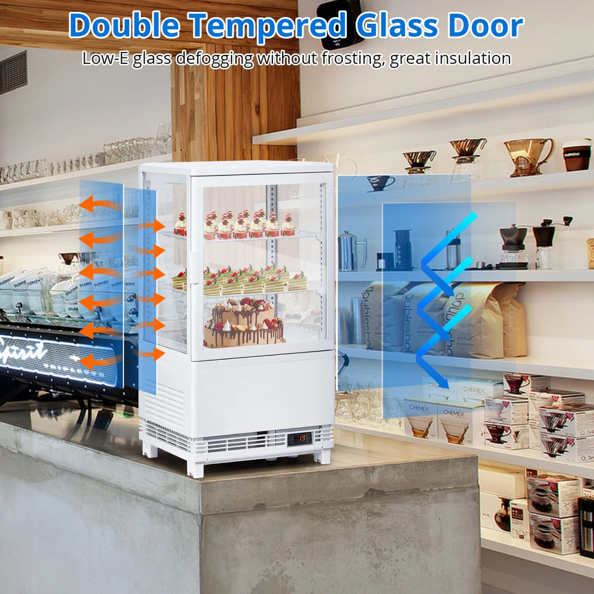 2.1 Cu.Ft Single Door Countertop Refrigerated Display Case X118139