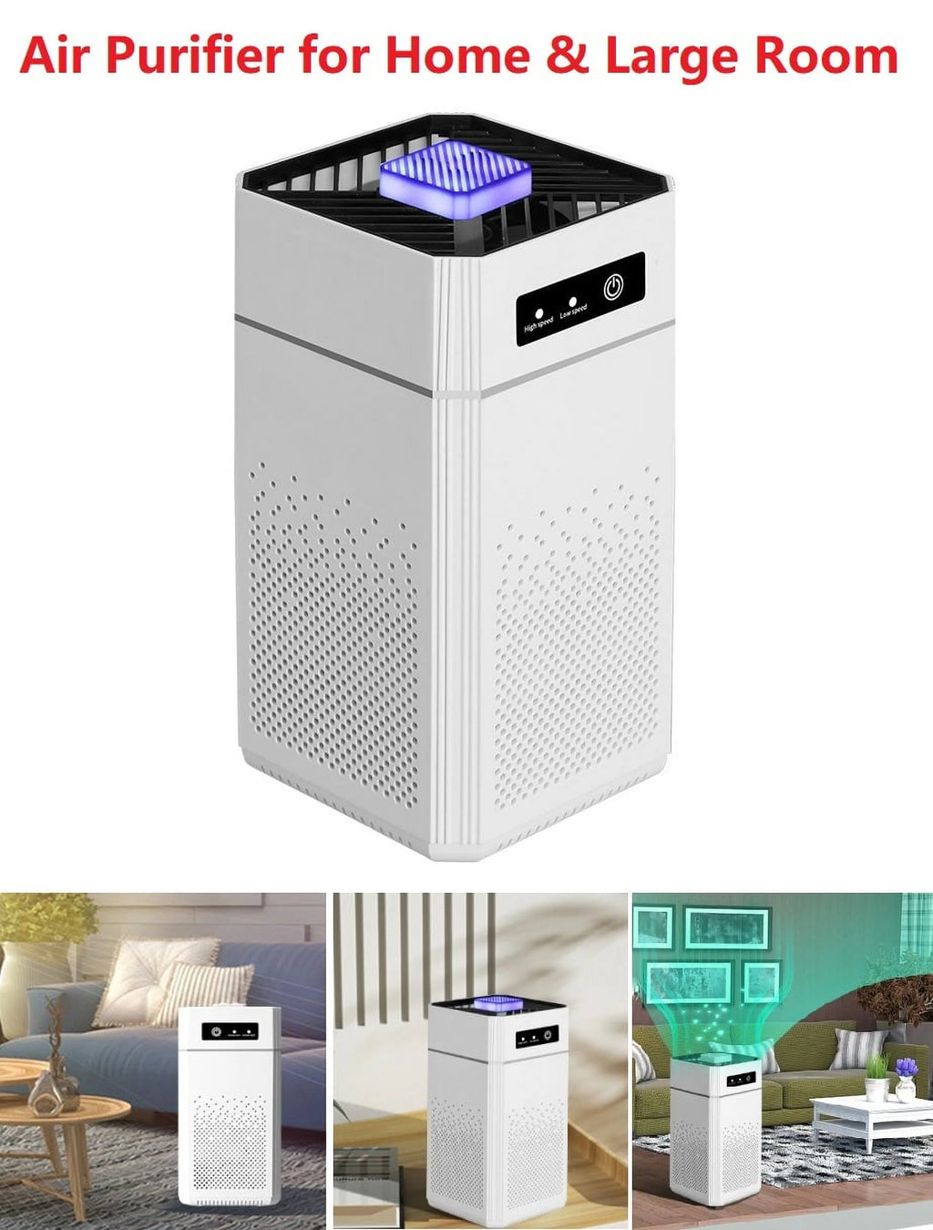 White Air Purifier for Large Room D6149