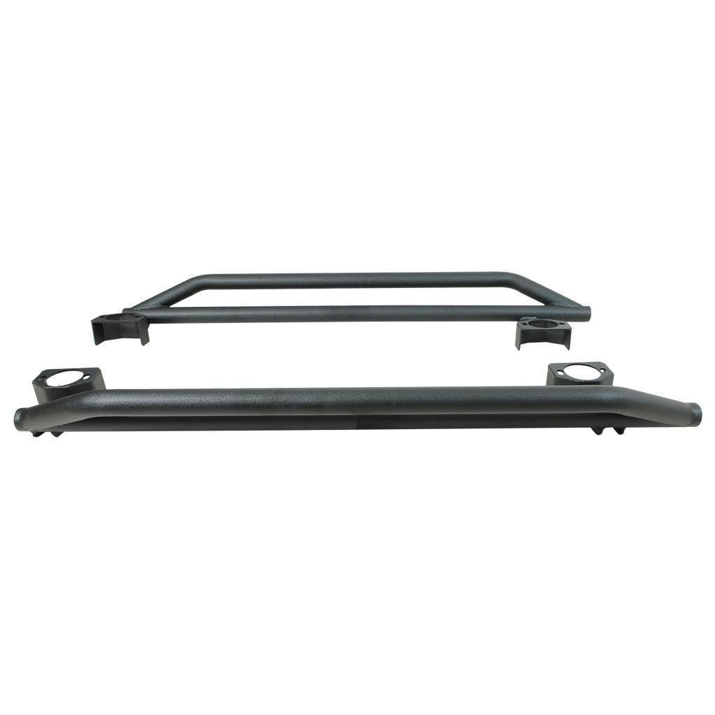 Textured Black Rock Guards for Jeep Wrangler JK 2 Door D6824