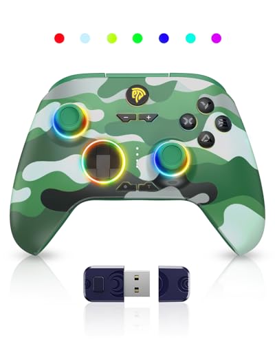 Wireless Bluetooth Controller with Hall Joysticks and RGB Lighting U593529