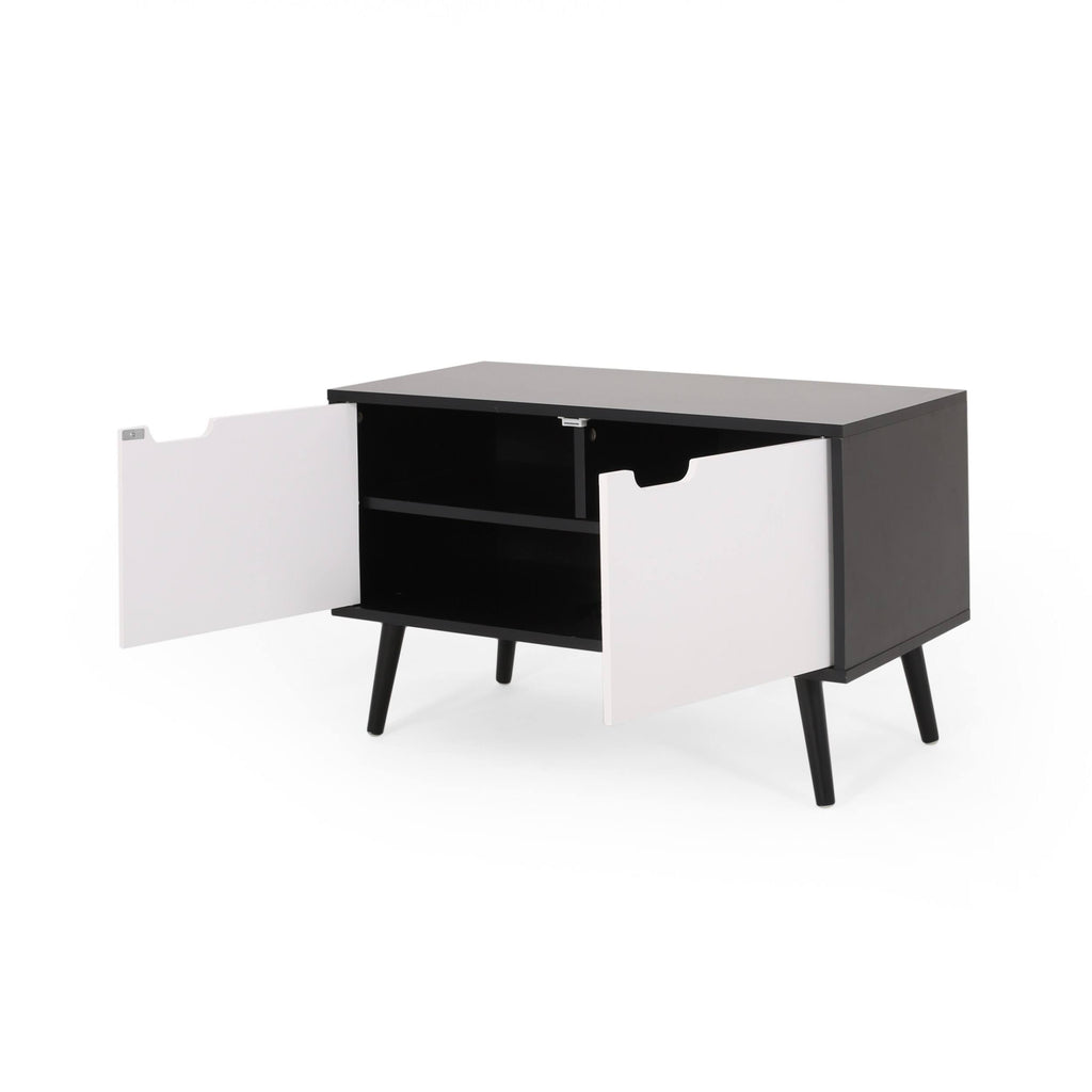 2 Door Cabinet Black/White A63103