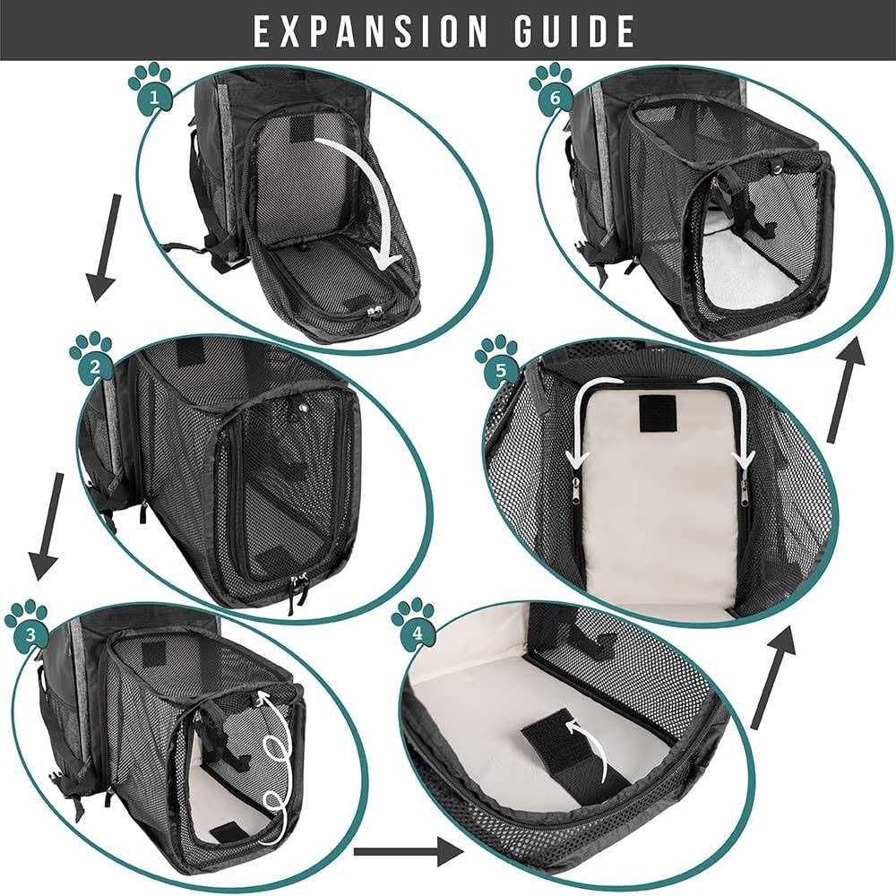 Expandable Pet Carrier Backpack V7104