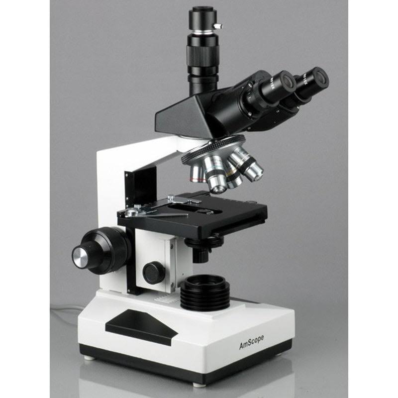 40X-1600X Trinocular Microscope with 8MP Camera H9683