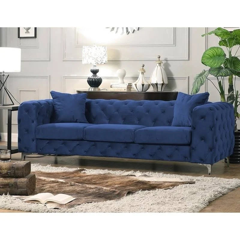 Blue Velvet Sofa M5930