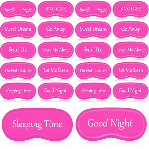 20 Pieces Adjustable Strap Blackout Eye Sleep Mask A803461