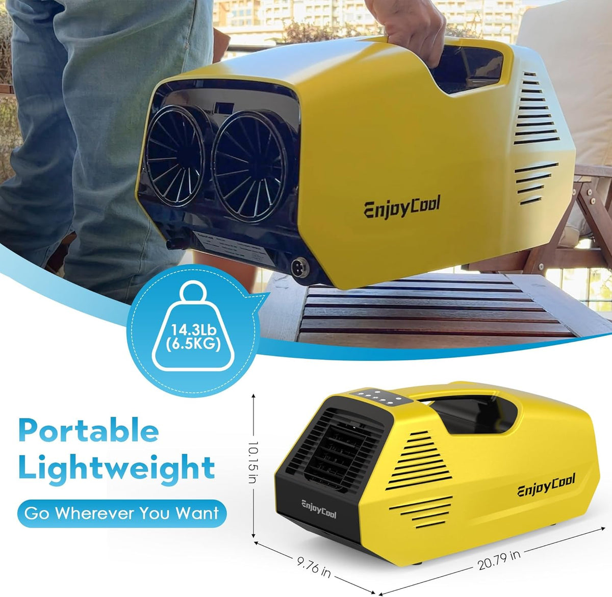 2380BTU Portable Tent Air Conditioner with Remote Control B166