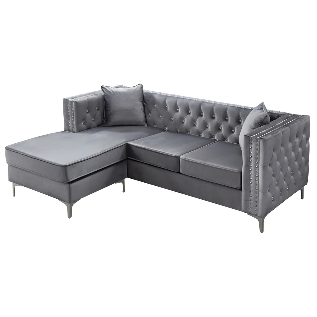 Gray Sofa Chaise I554362