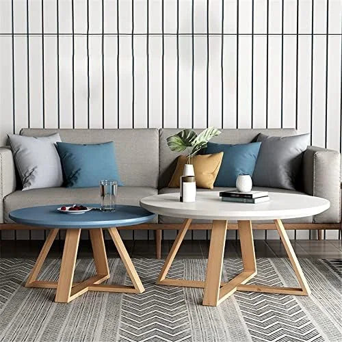 Solid Wood Round Pedestal Coffee Table F519