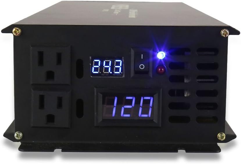 2500W Pure Sine Wave Solar Power Inverter 24V DC to 120V AC P274058