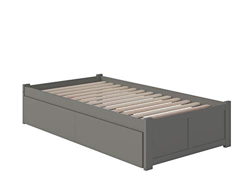 Platform Bed with Footboard & Storage Drawers P299