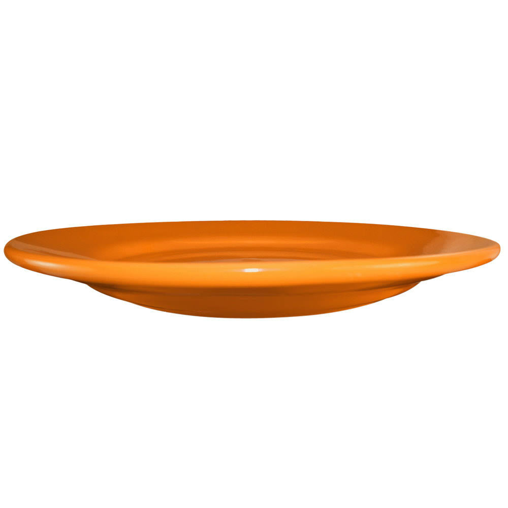 Ceramic Orange Round Plate K51885