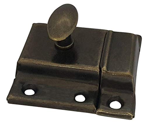 Oval Turn Cabinet Latch, Antique Copper, 1 Pack V63855