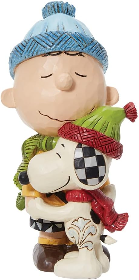 Snoopy and Charlie Brown Hugging Figurine Y59425
