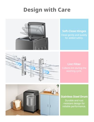 0.9 cu.ft Compact Portable Washing Machine with LED Display H6210
