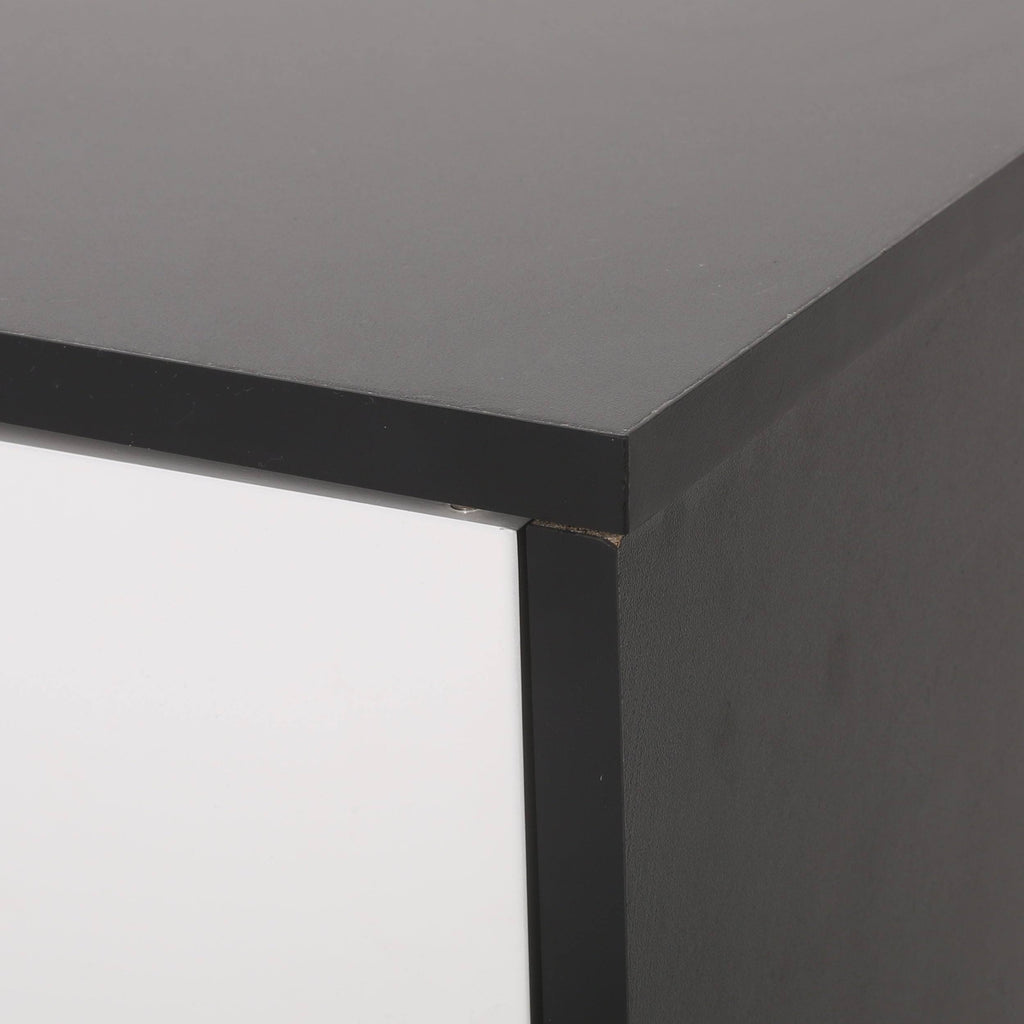 2 Door Cabinet Black/White A63103