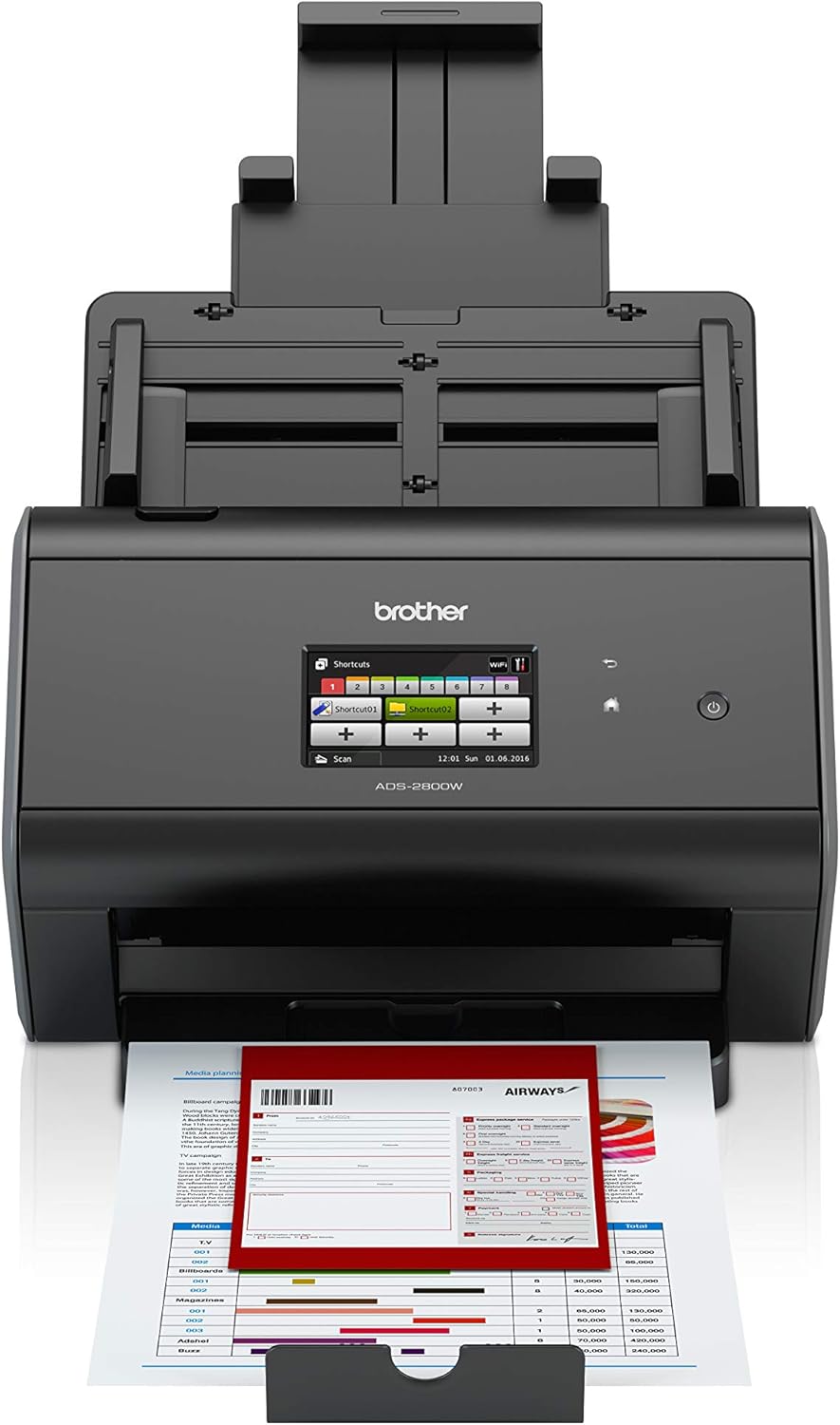 Wireless Document Scanner with Color Touchscreen Y307