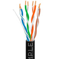 Cat5e Ethernet Network Cable 1000 ft Black W990493