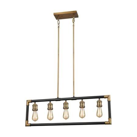 5-Light Brass Oil Rubbed Bronze Chandelier R582968