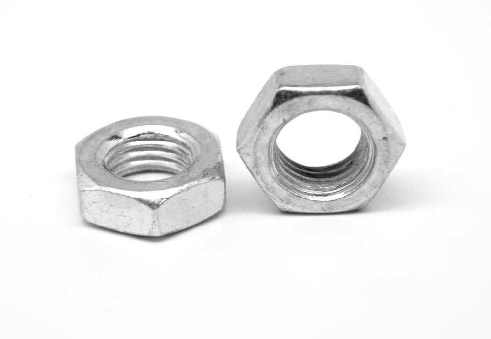 1/2-20 Grade 5 Hex Jam Nut Medium Carbon Steel Zinc Plated E819921
