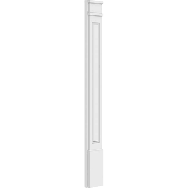 Raised Panel PVC Pilaster with Decorative Capital & Base (Pair) T30655